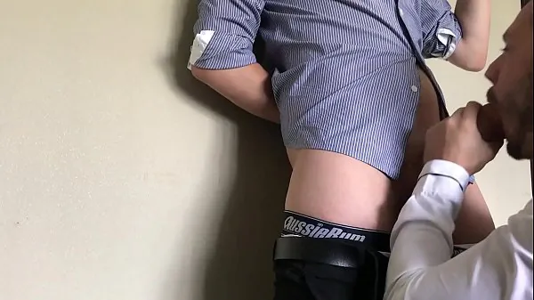 Office cum slut Massive cum facial cumshot from my boss