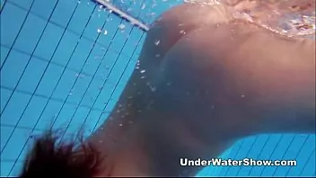 Busty girl naked get up pool porn